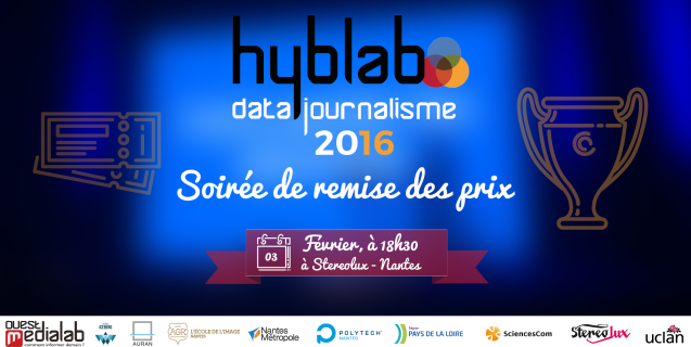 HybLab Datajournalisme 2016 : la soirée de remise de prix