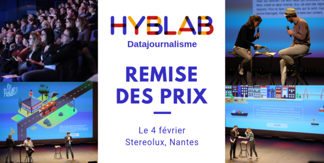 Soirée de remise des prix du HybLab « Datajournalisme » le 4 février